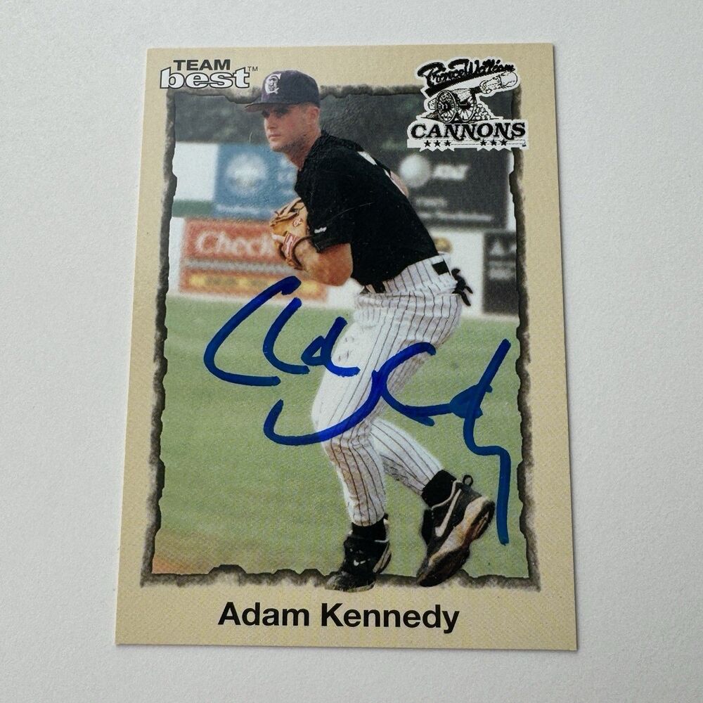 Adam Kennedy Autograph 1998 Team Best #19 NM IP Rookie RC Prospect Cannons